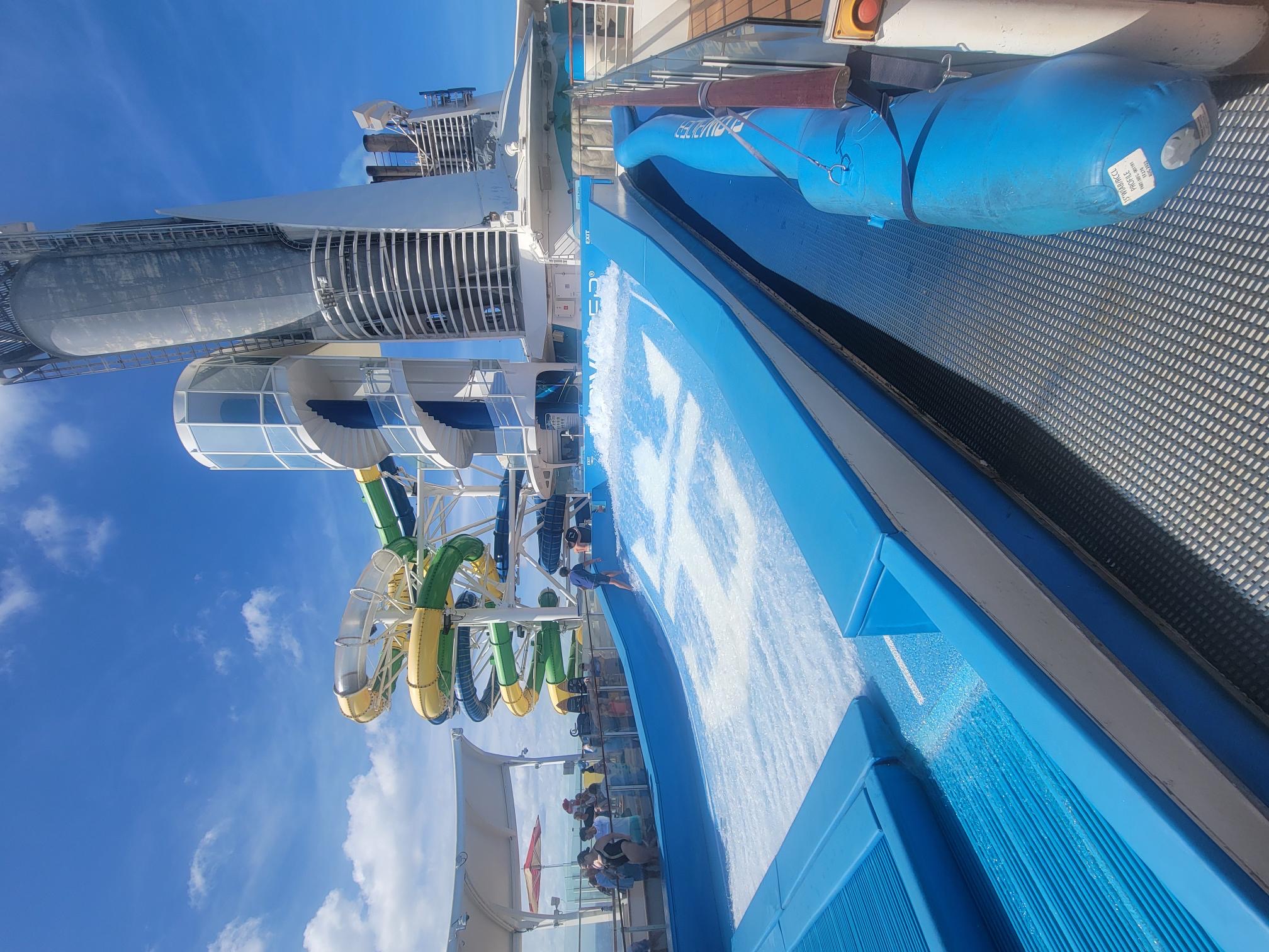 FlowRider surf simulator on cruise ship